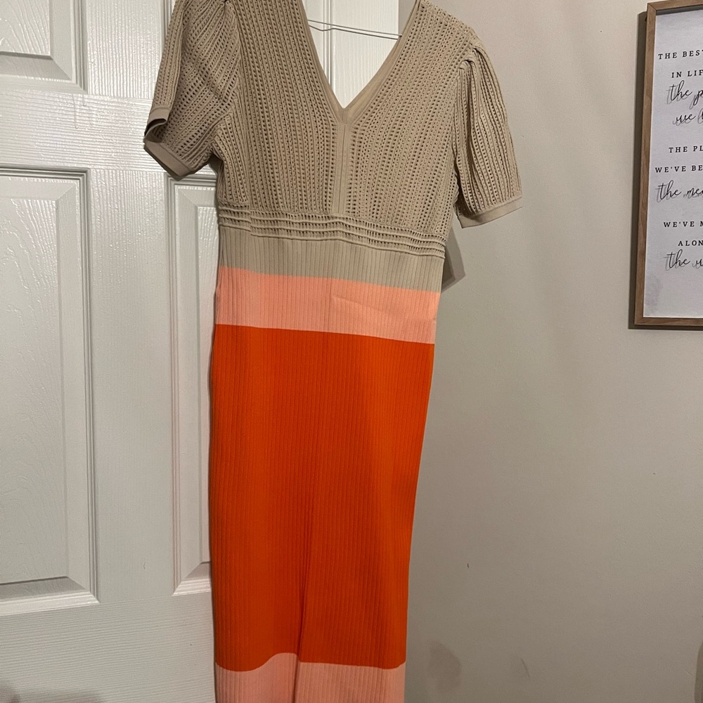 Multiple color dress, and a large